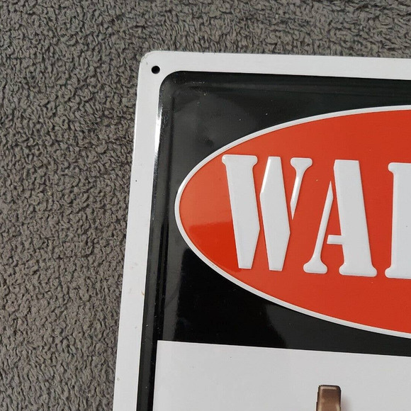 Rivers Edge Products Tin Sign, 17" x 12" Metal Wall Art, Warning: Nothing Here - Picture 5 of 6